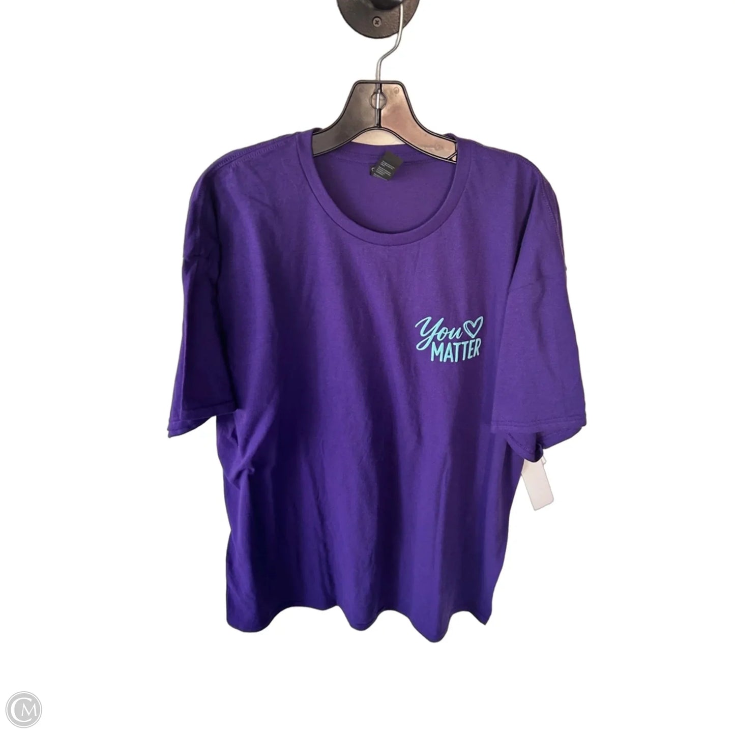 Top Short Sleeve Basic By Port & Company In Purple, Size: Xl