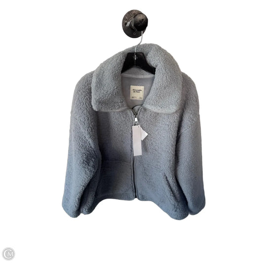 Jacket Fleece By Abercrombie And Fitch In Blue, Size: L