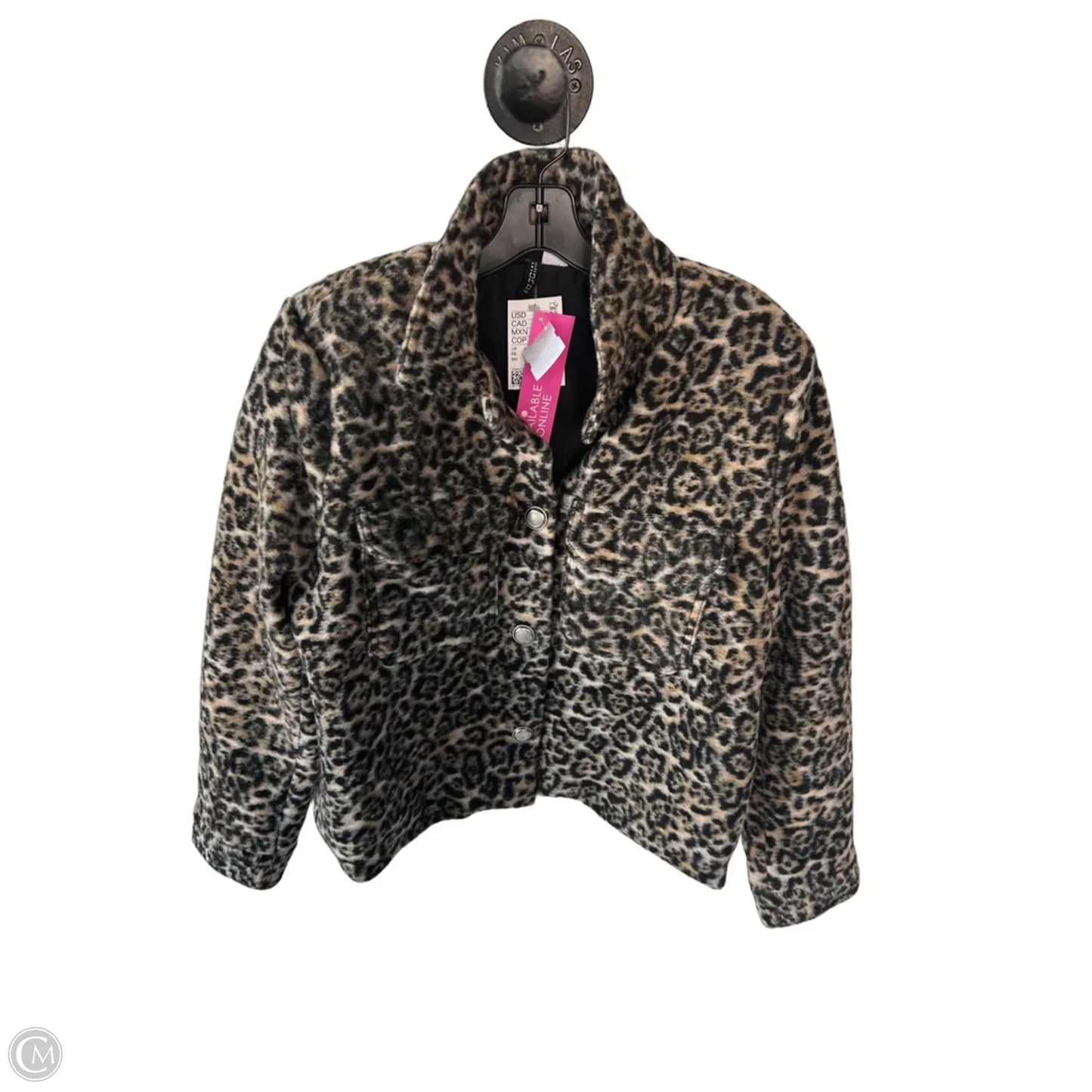 Jacket Fleece By Divided In Animal Print, Size: L