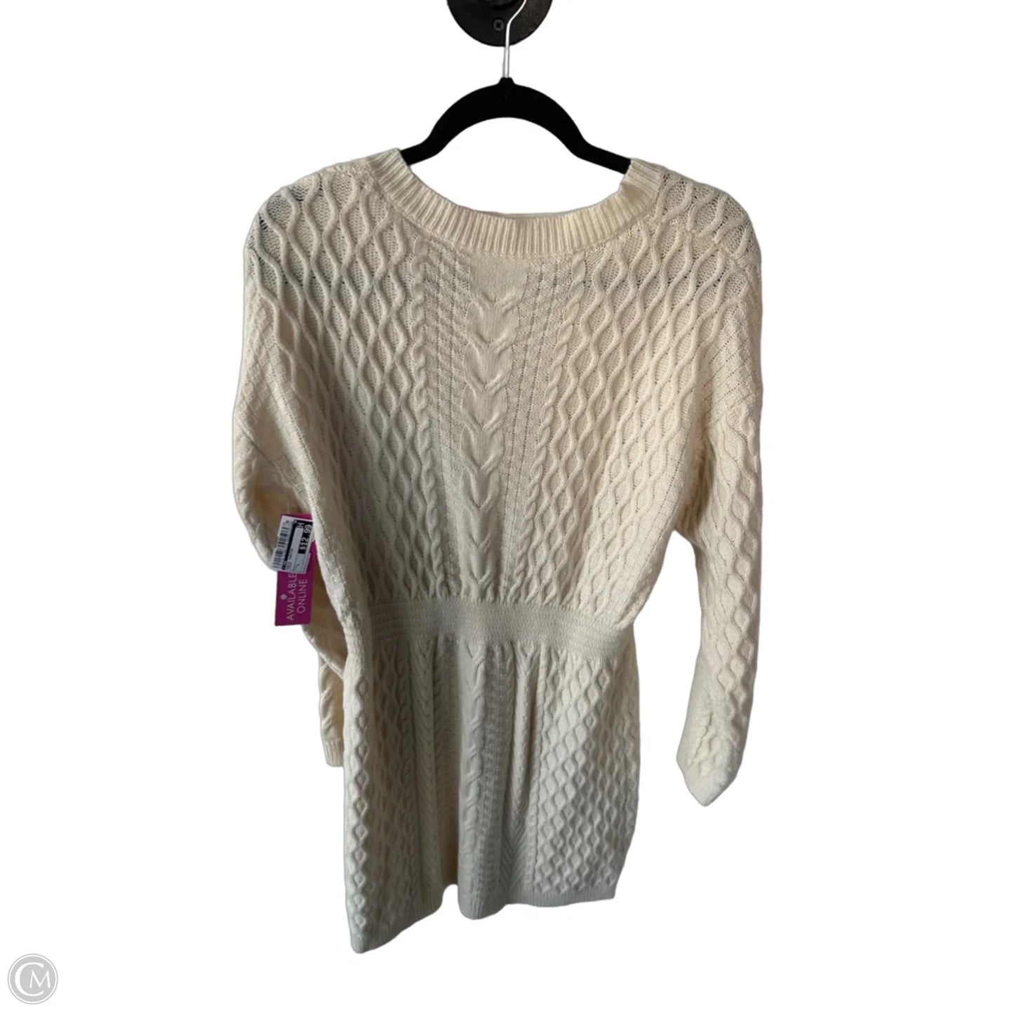 Dress Sweater By Cme In Cream, Size: L