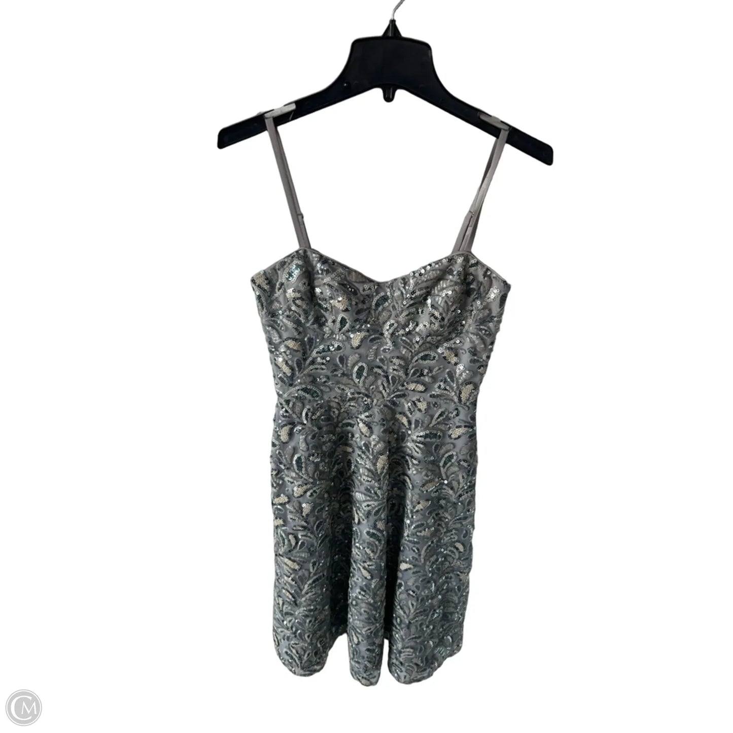 Dress Party Midi By Dress The Population In Grey & Tan, Size: S