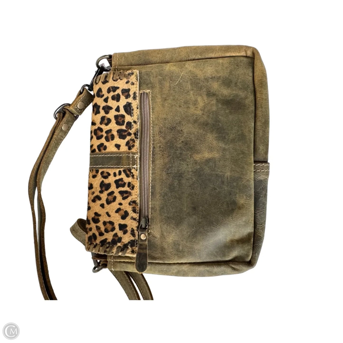 Crossbody Leather By Myra, Size: Medium