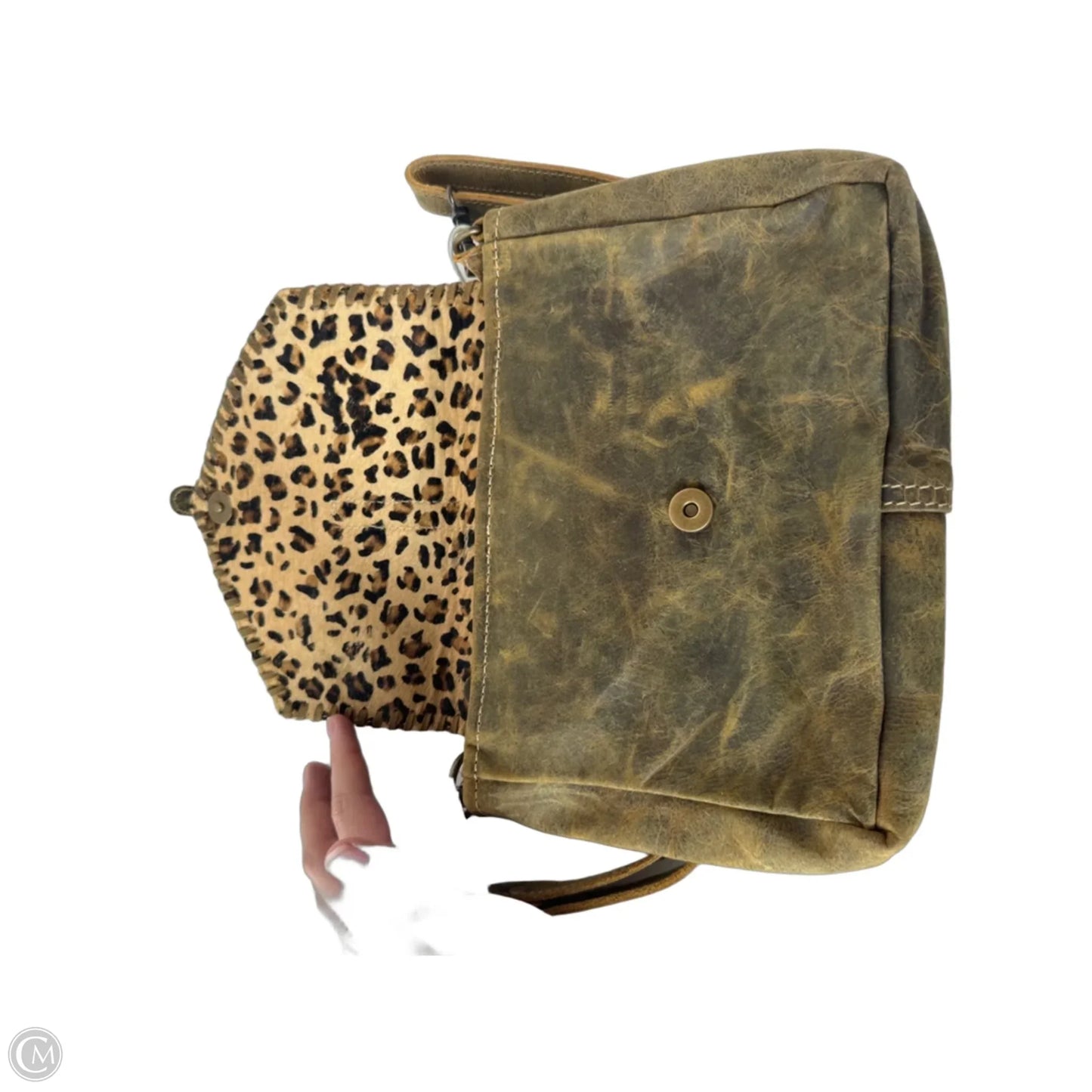 Crossbody Leather By Myra, Size: Medium