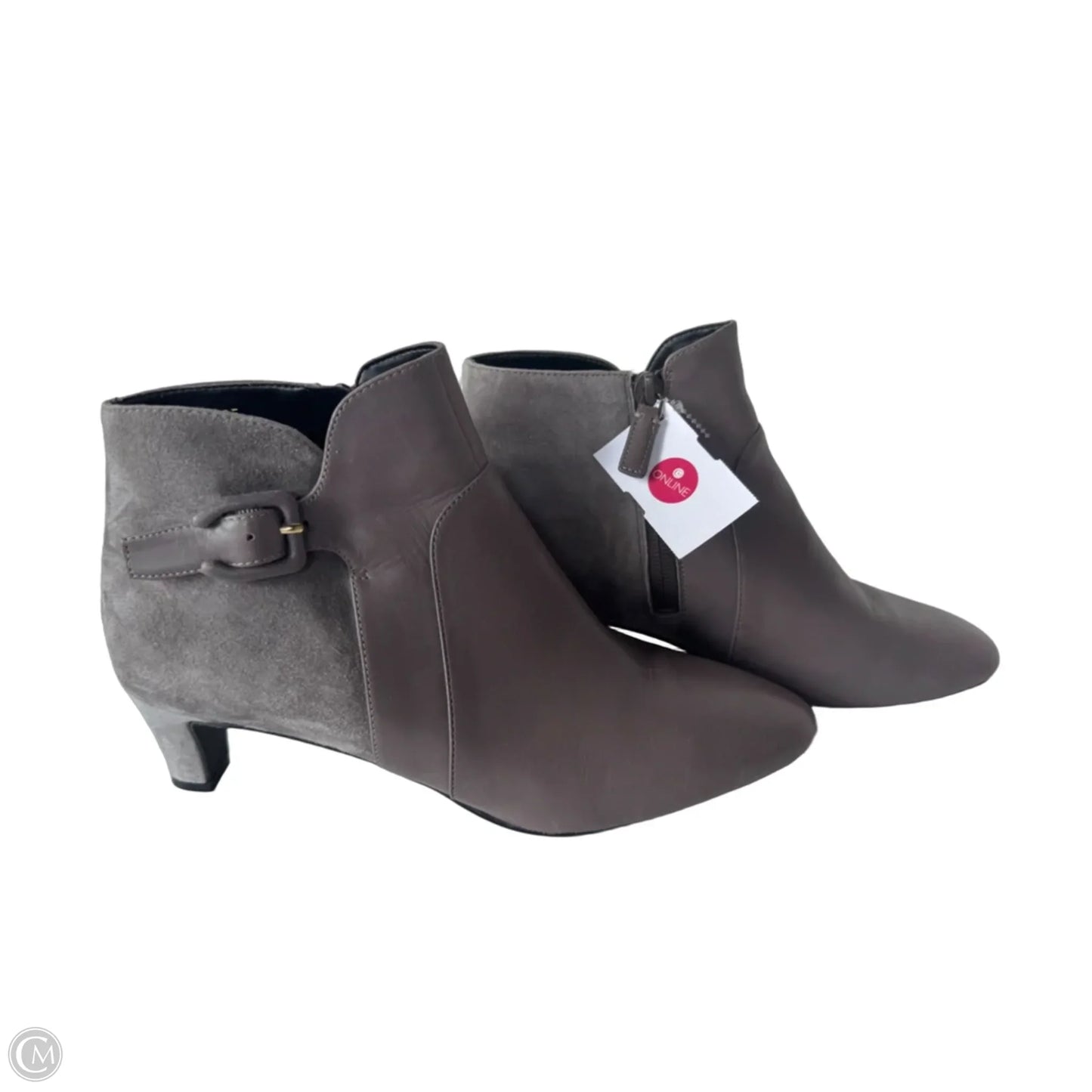 Boots Ankle Heels By Cole-haan In Grey, Size: 9