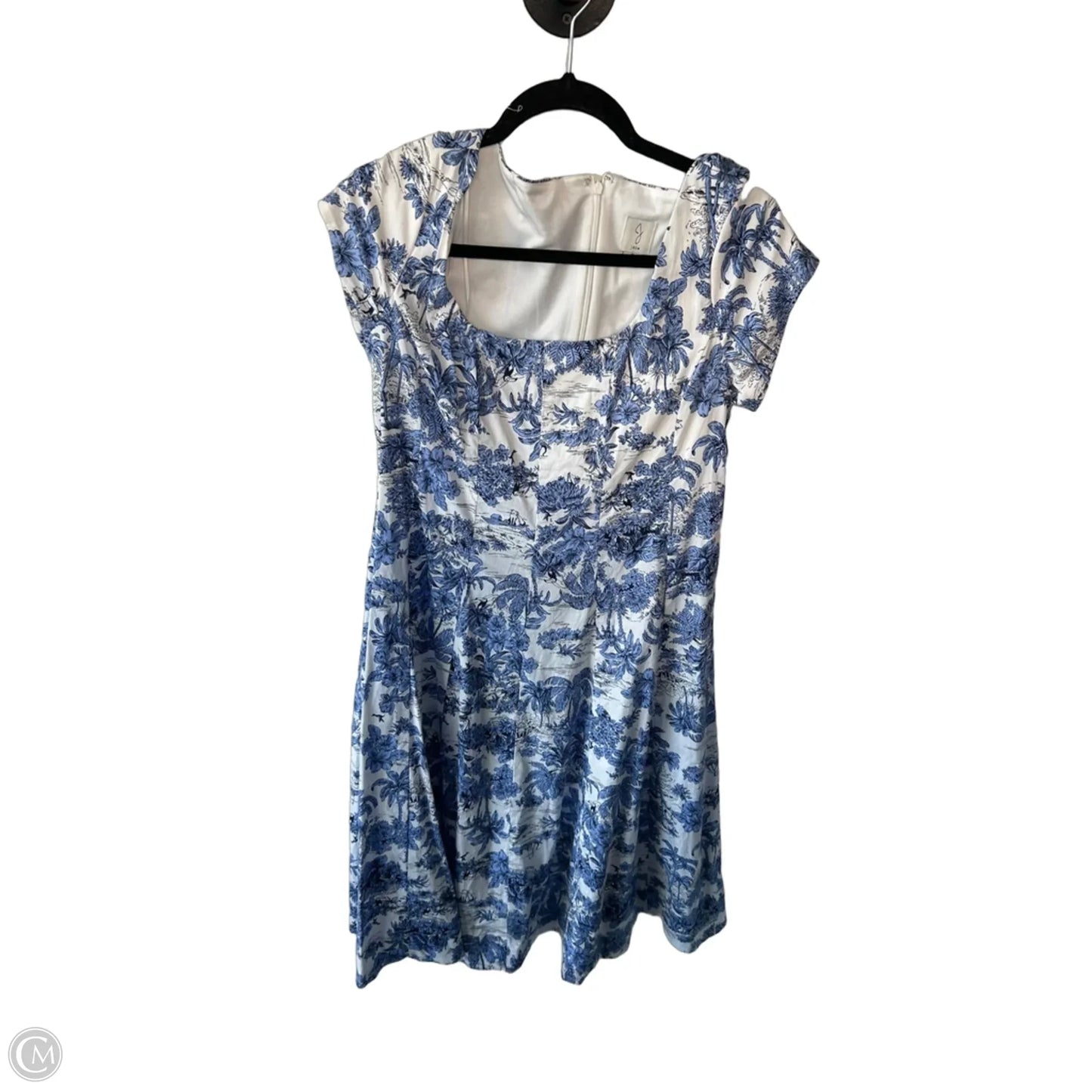 Dress Casual Midi By J By Joie In Blue & White, Size: M