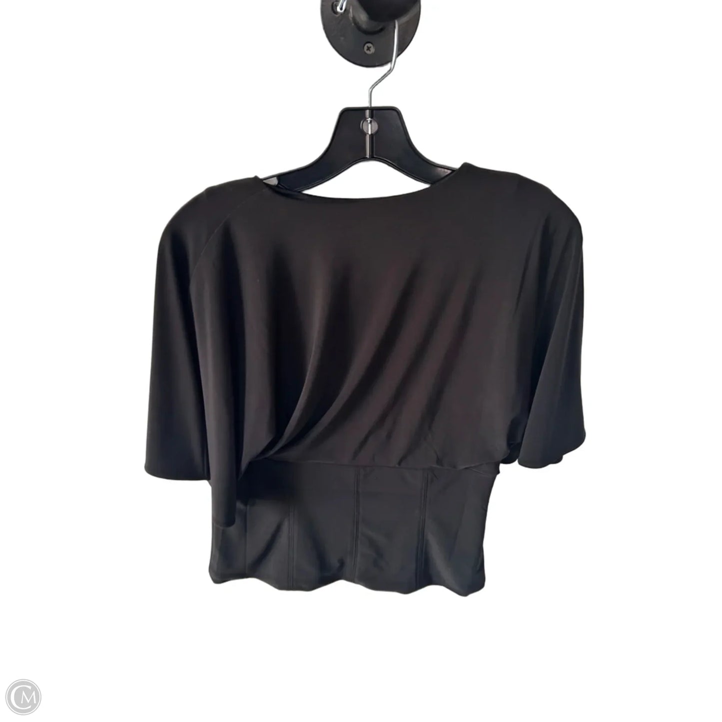 Top Short Sleeve By White House Black Market In Black, Size: S