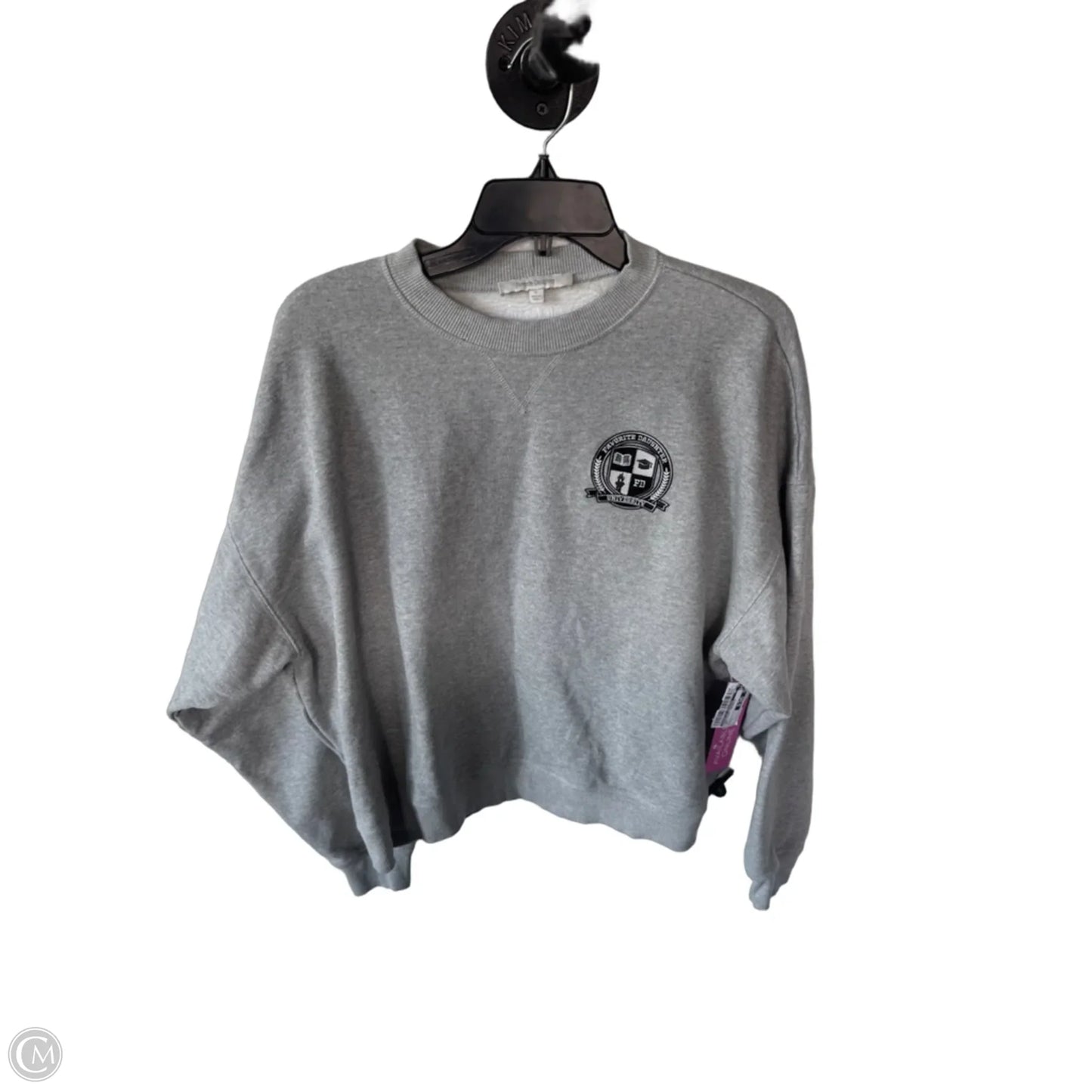 Sweatshirt Crewneck By Favorite Daughter In Grey, Size: S