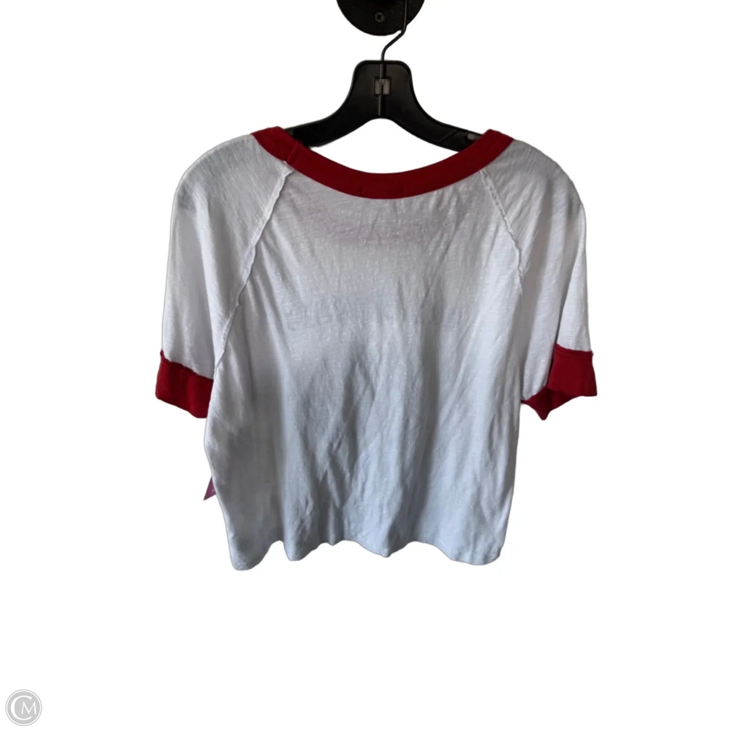 Top Short Sleeve By Sundry In Red & White, Size: M