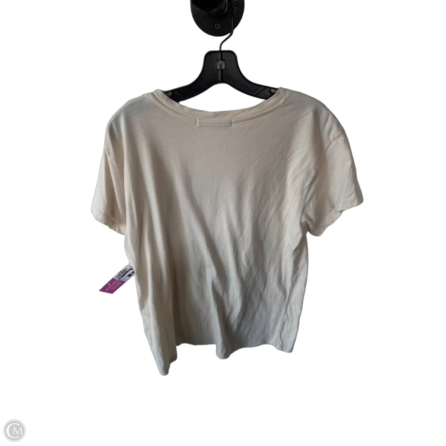 Top Short Sleeve Basic By Cmc In Tan, Size: M