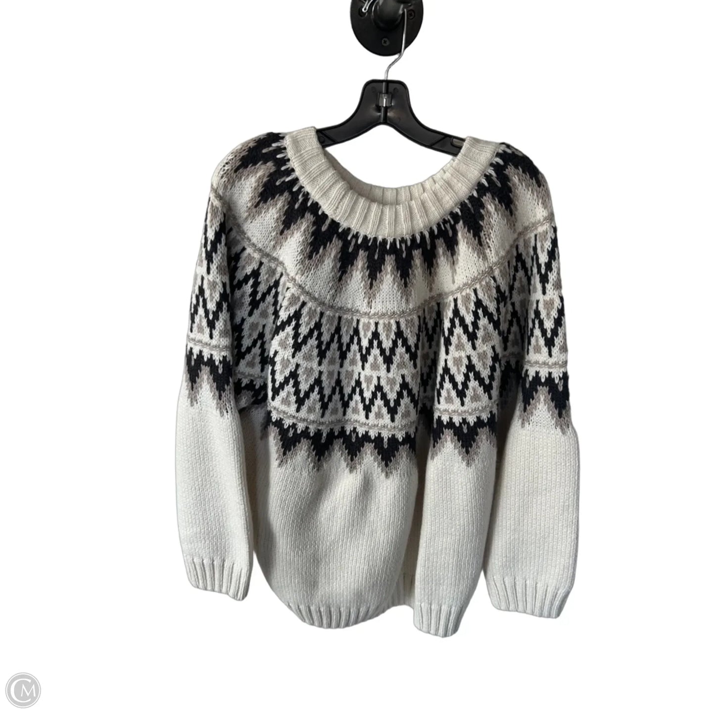 Sweater By H&m In Grey & White, Size: Xl