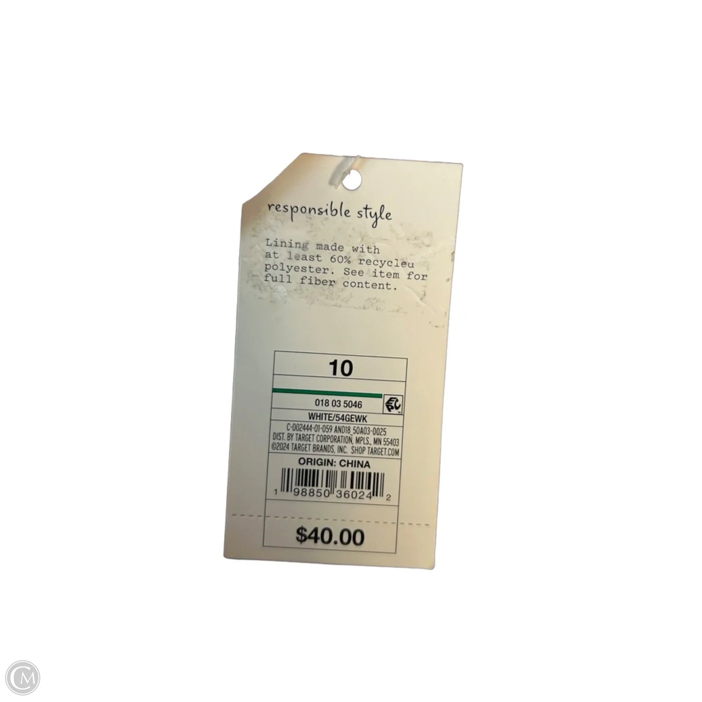 Dress Casual Short By A New Day In White, Size: M
