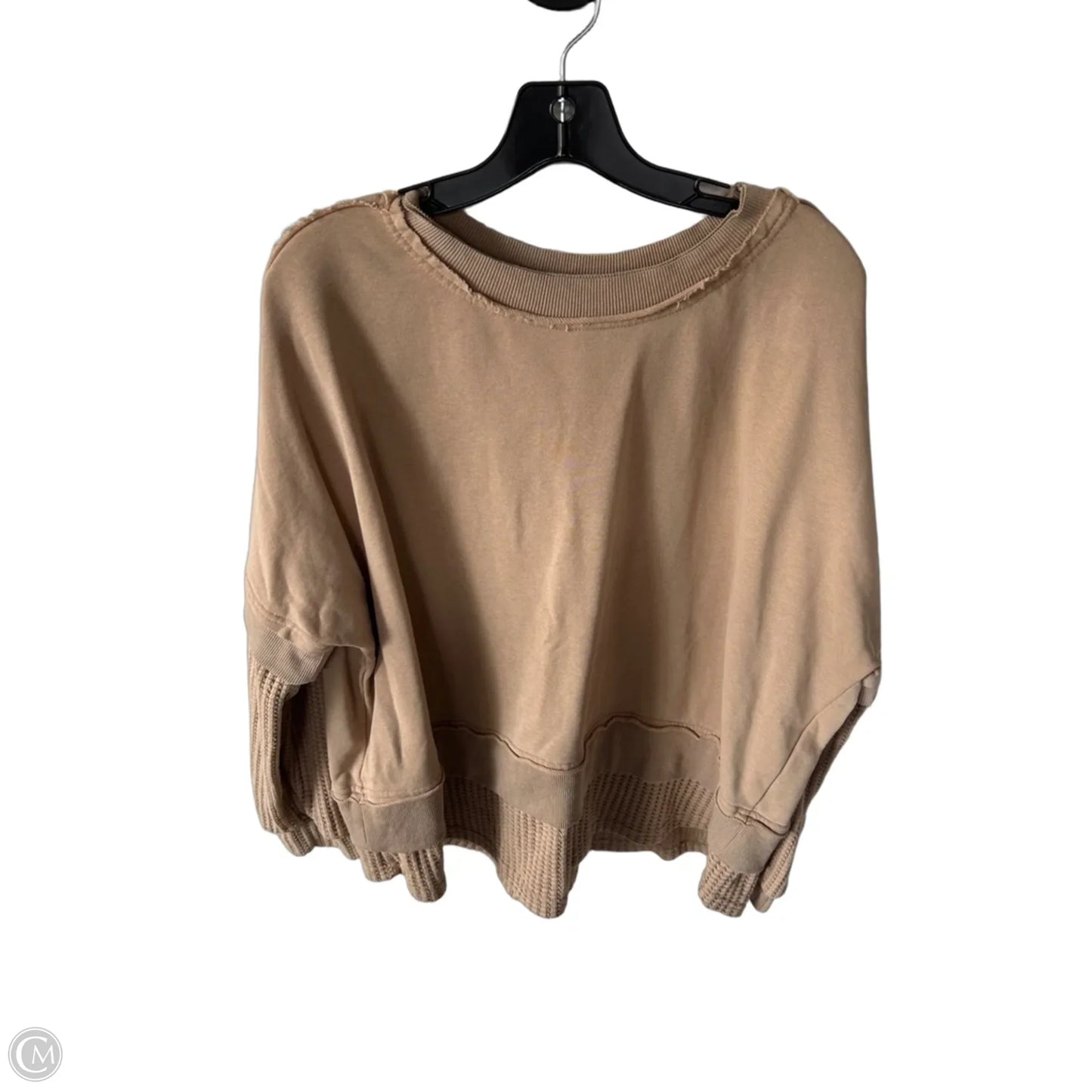 Sweatshirt Crewneck By She + Sky In Tan, Size: L