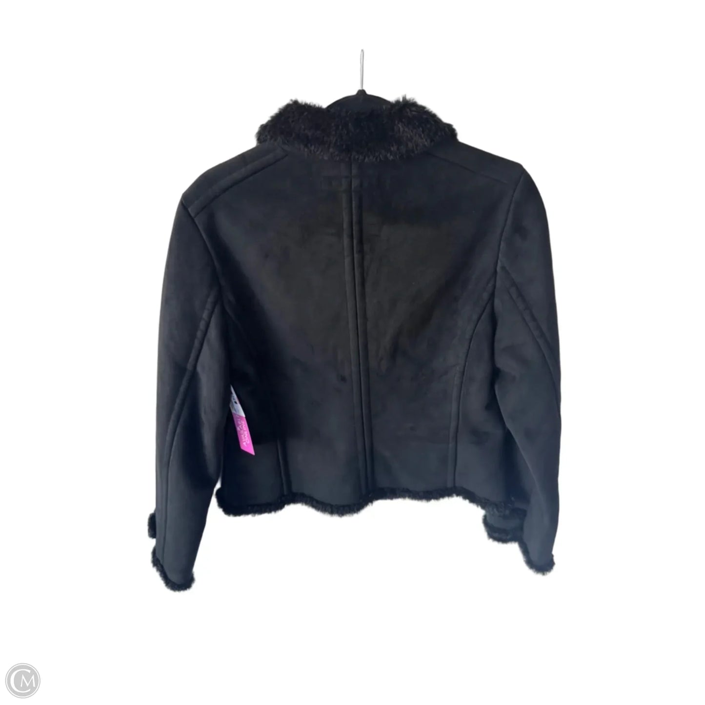Jacket Moto By Clothes Mentor In Black, Size: M
