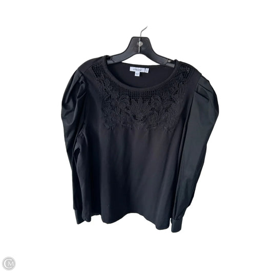 Top Long Sleeve By Chicos In Black, Size: Xl