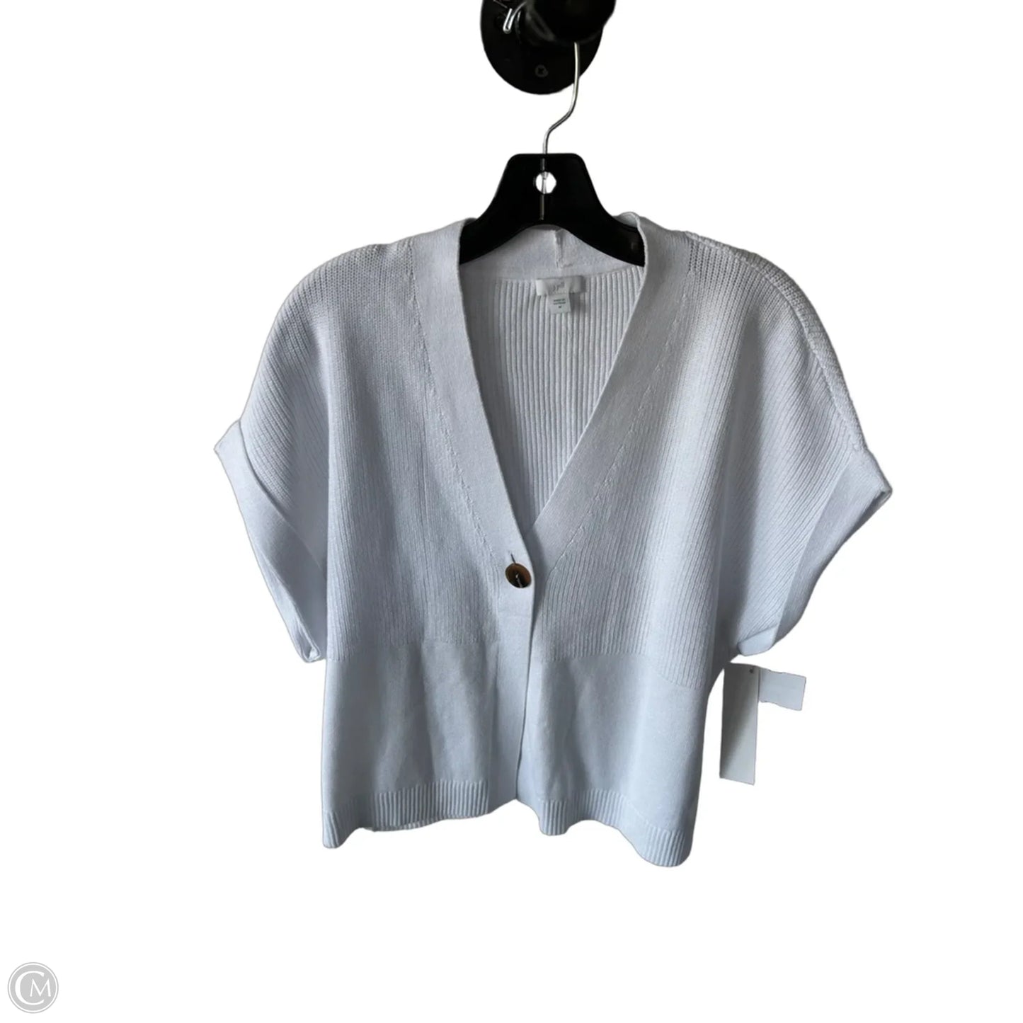 Sweater Short Sleeve By J. Jill In White, Size: M