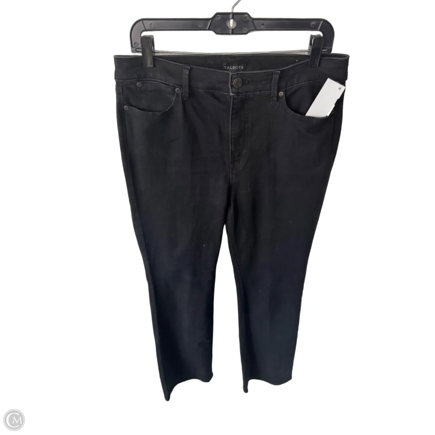 Jeans Boot Cut By Talbots In Black Denim, Size: 10p