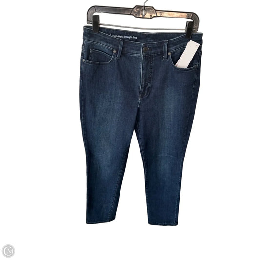 Jeans Straight By Talbots In Blue Denim, Size: 8p