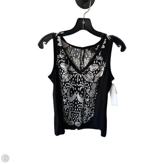 Top Sleeveless By Halogen In Black & White, Size: S