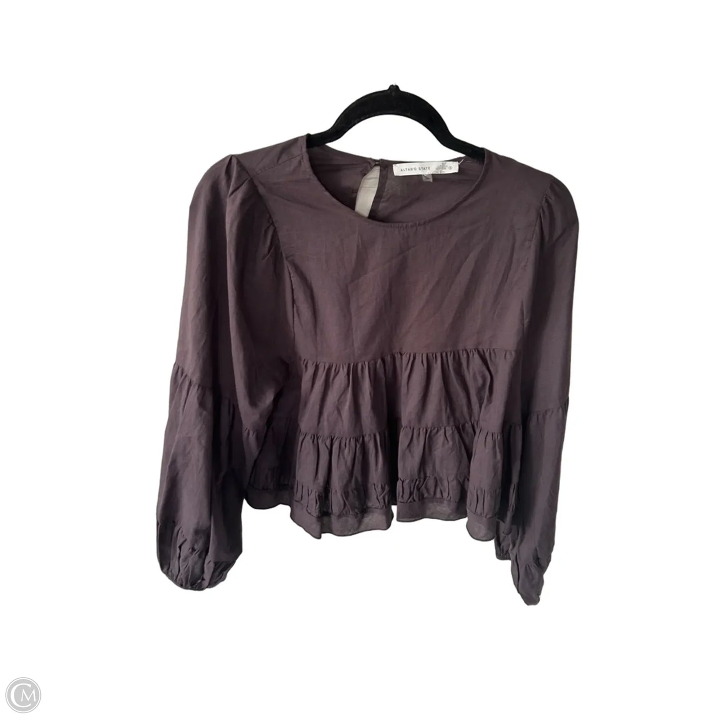 Top Long Sleeve By Altard State In Brown, Size: S