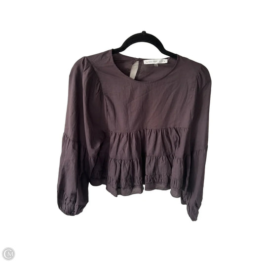 Top Long Sleeve By Altard State In Brown, Size: S
