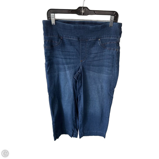 Jeans Wide Leg By Chicos In Blue Denim, Size: 8