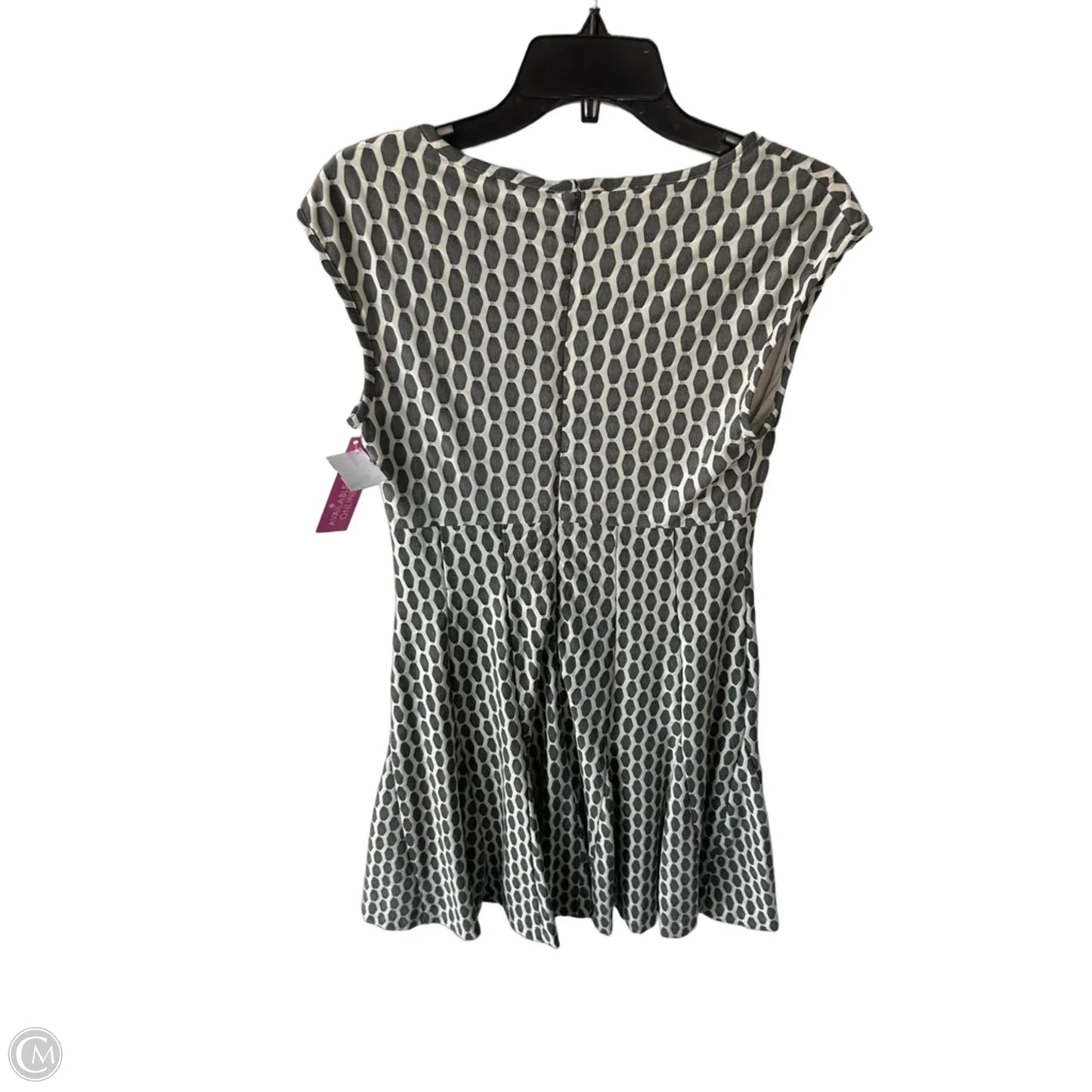Dress Work By Just Taylor In Grey & White, Size: M