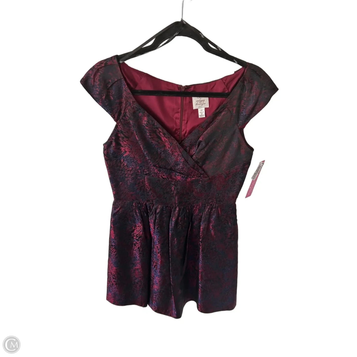 Dress Party Short By Suzi Chin In Black & Red, Size: M