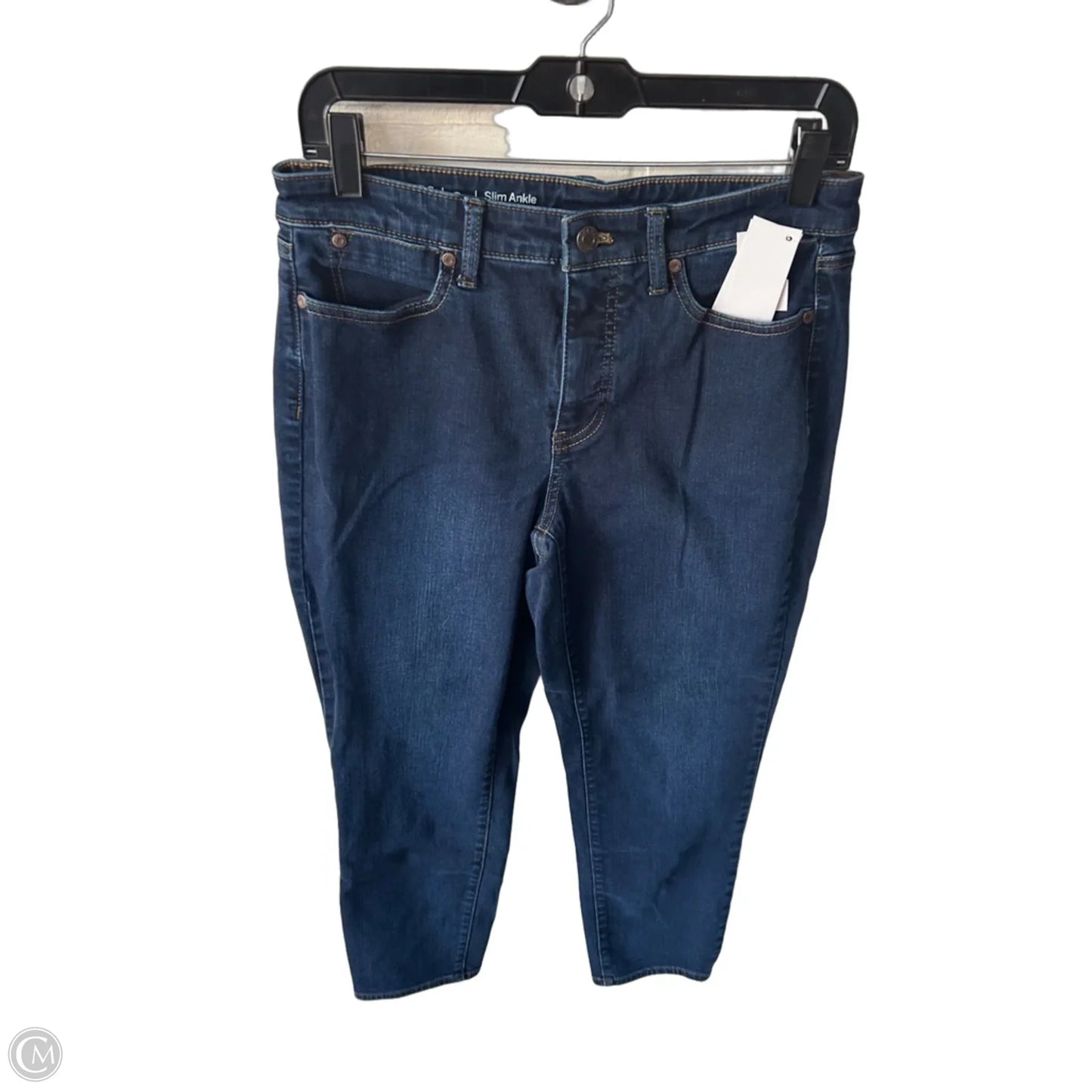Jeans Straight By Talbots In Blue Denim, Size: 8p