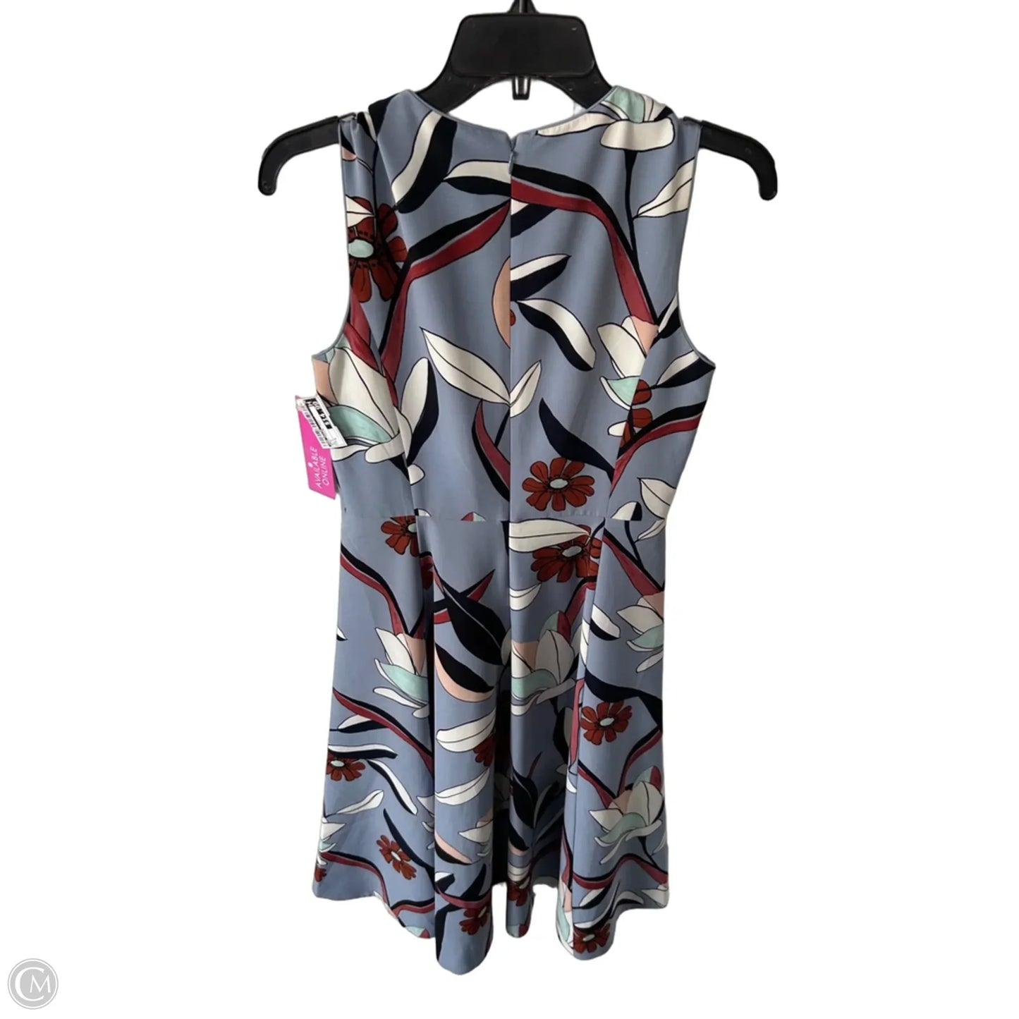 Dress Casual Midi By Ann Taylor In Blue, Size: S