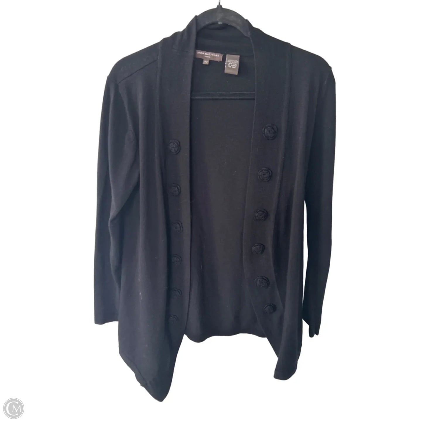 Sweater Cardigan By Clothes Mentor In Black, Size: Mp