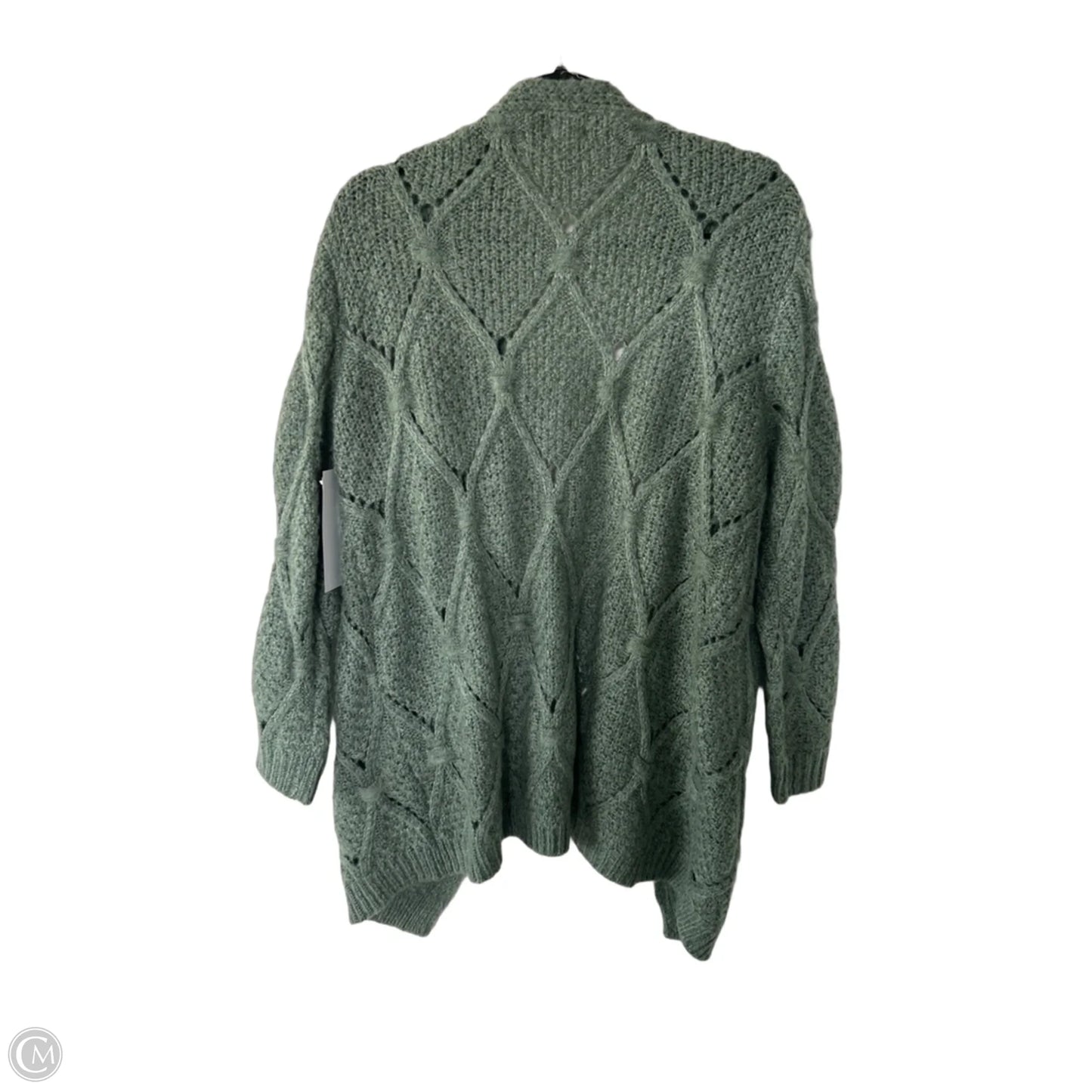 Sweater Cardigan By Pol In Green, Size: S
