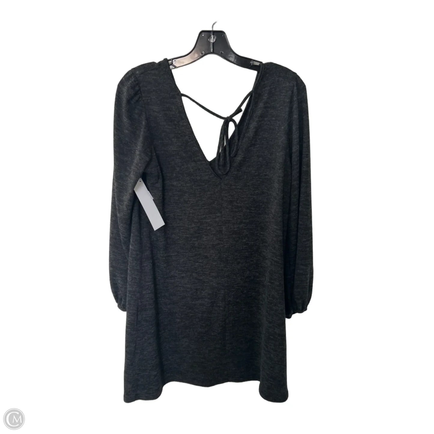 Tunic Long Sleeve By Fabrik In Grey, Size: L