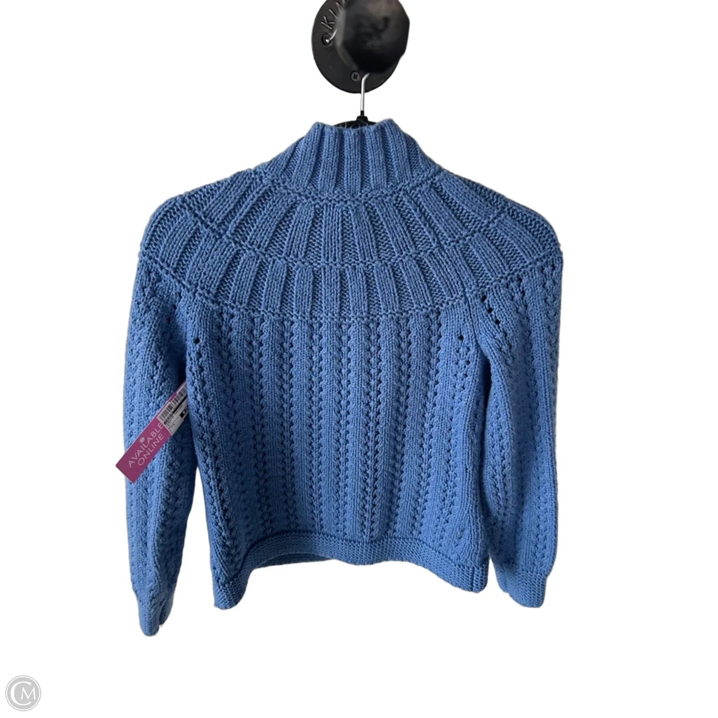 Sweater Cardigan By Talbots In Blue, Size: S