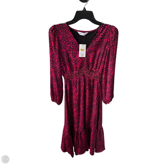 Dress Casual Maxi By Nine West In Black & Pink, Size: Xs