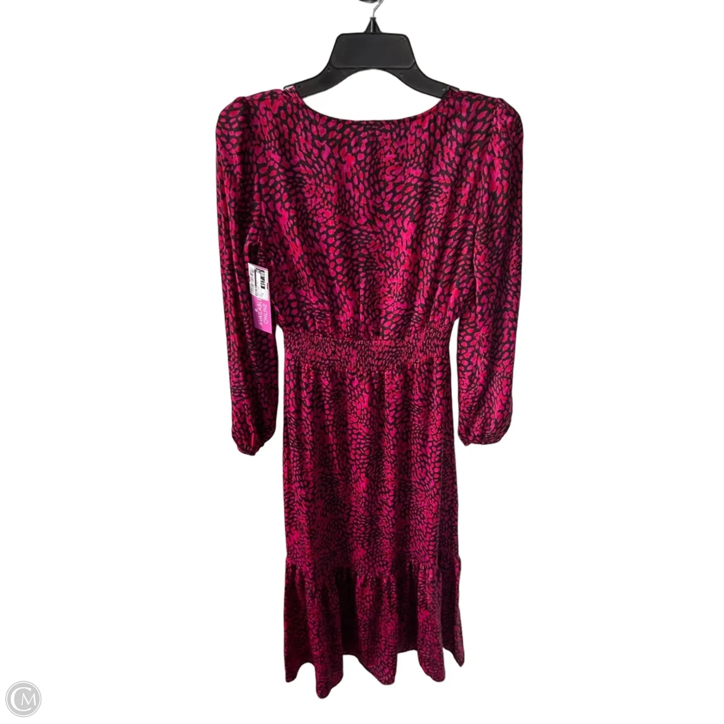 Dress Casual Maxi By Nine West In Black & Pink, Size: Xs