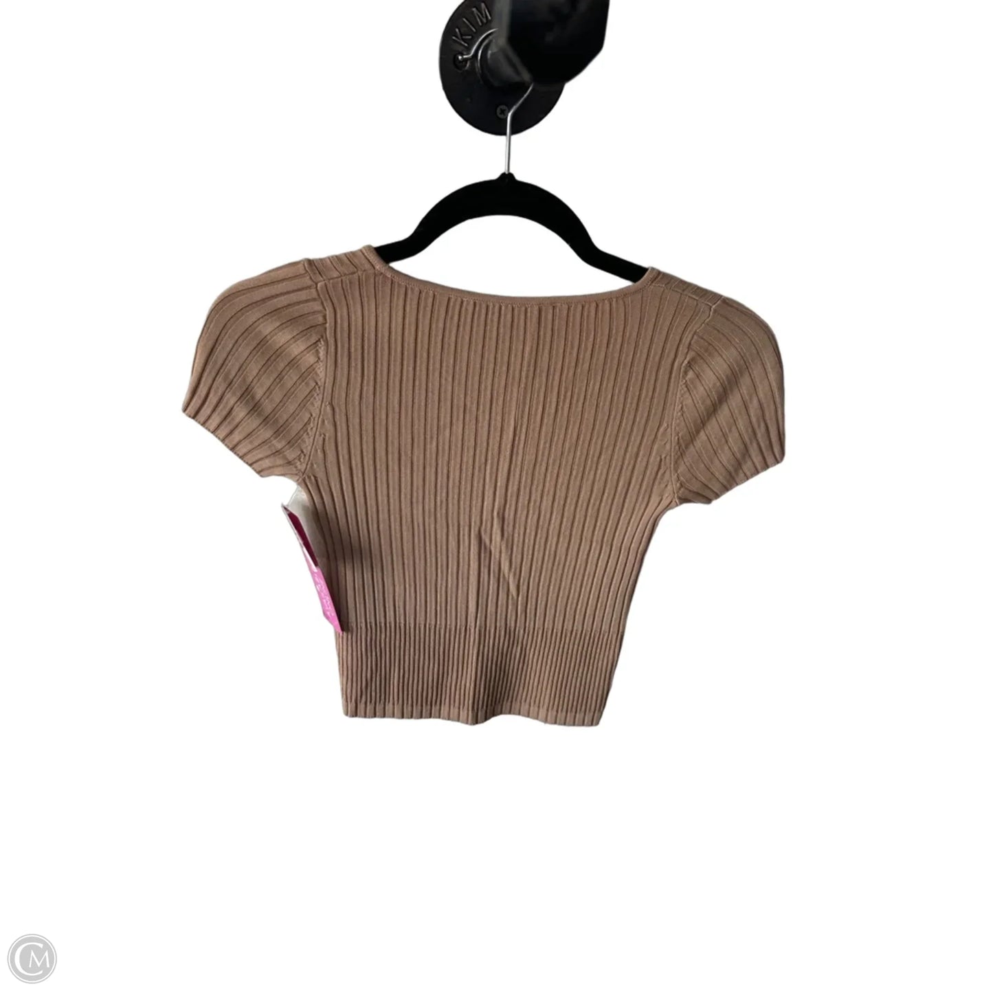 Sweater Short Sleeve By Guess In Tan, Size: Xs