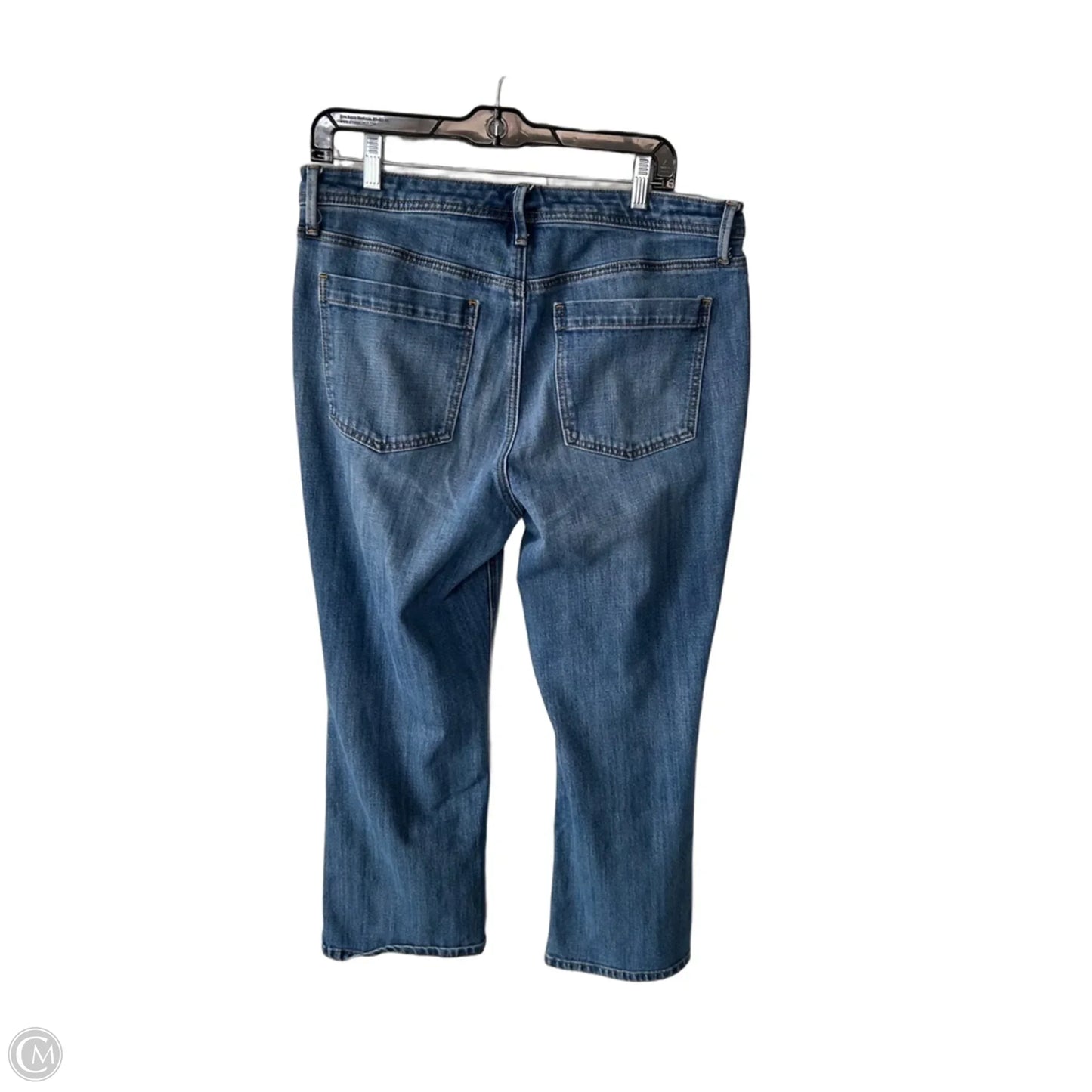 Jeans Cropped By Talbots In Blue Denim, Size: 12
