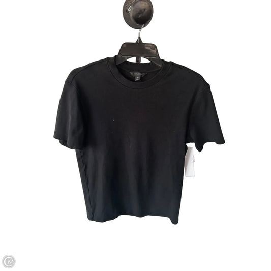 Top Short Sleeve Basic By Banana Republic In Black, Size: M
