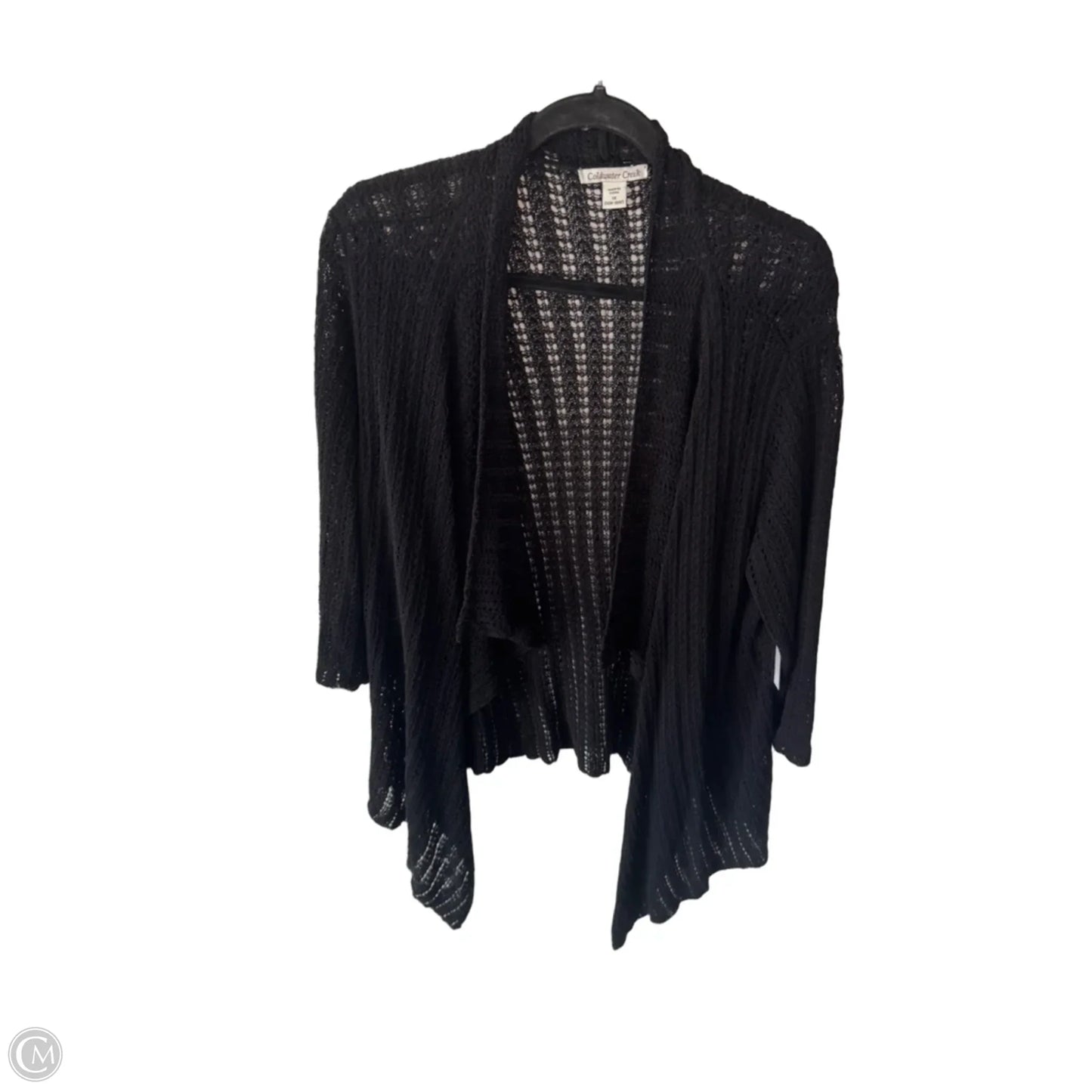 Sweater Cardigan By Coldwater Creek In Black, Size: 1x