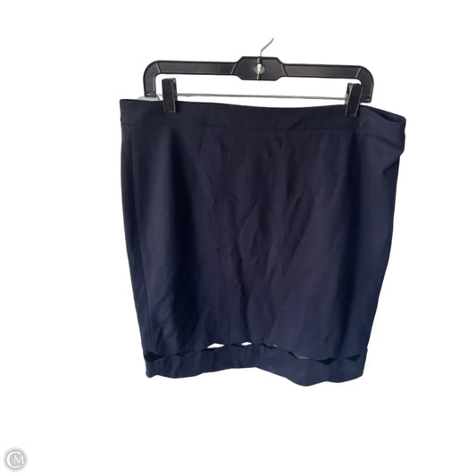Skirt Mini & Short By Talbots In Navy, Size: 14