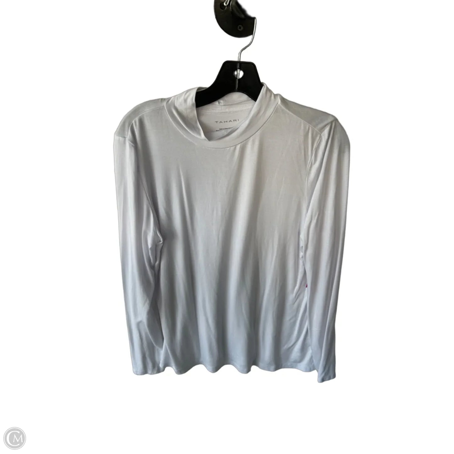 Top Long Sleeve Basic By Tahari In White, Size: Xl
