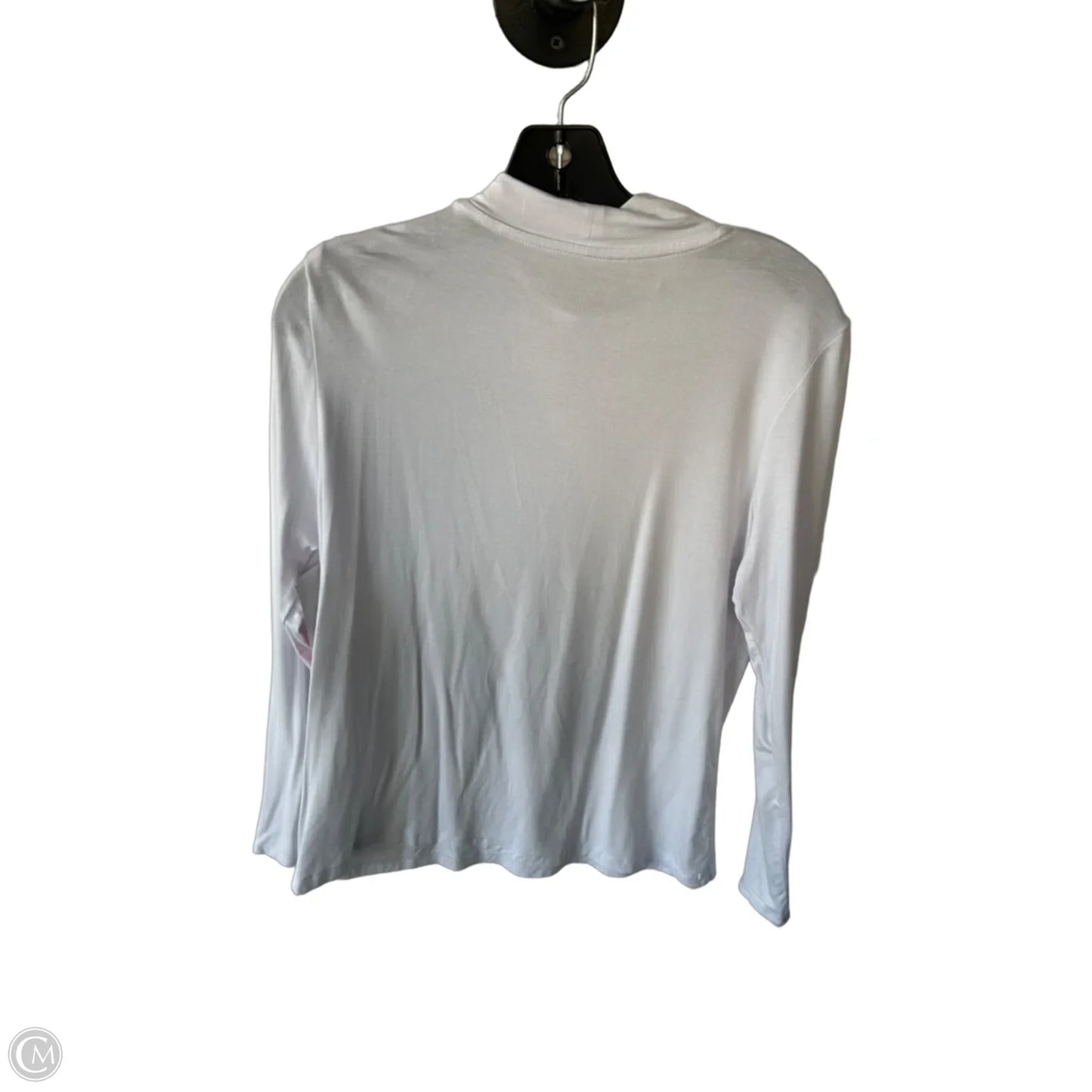 Top Long Sleeve Basic By Tahari In White, Size: Xl