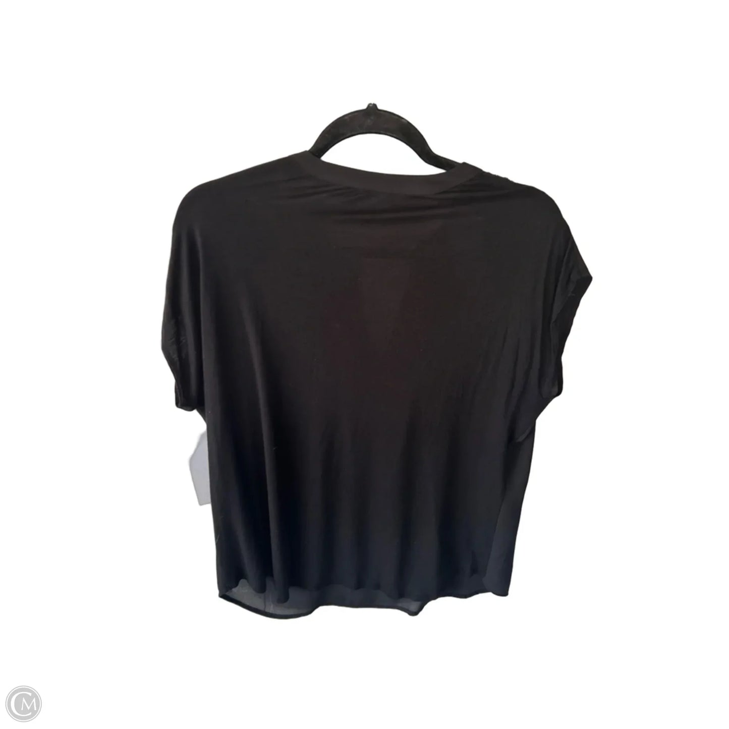 Top Short Sleeve By Inc In Black, Size: Xlp