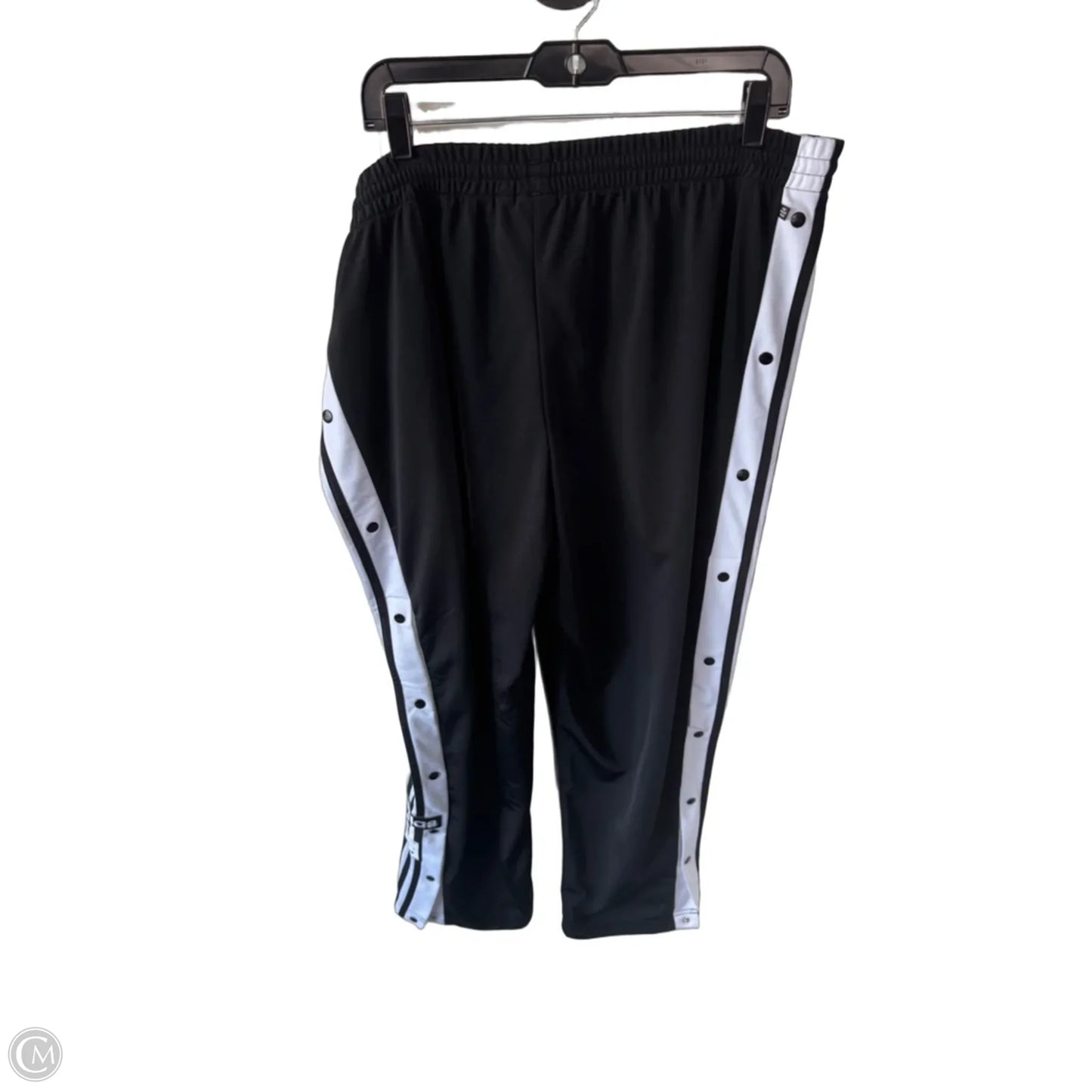 Athletic Pants By Adidas In Black & White, Size: 2x