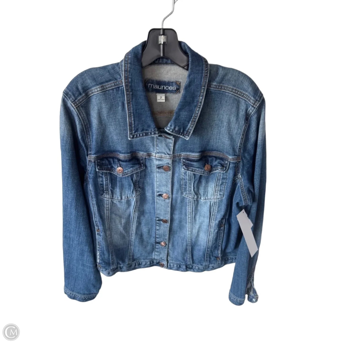 Jacket Denim By Maurices In Blue Denim, Size: 2x