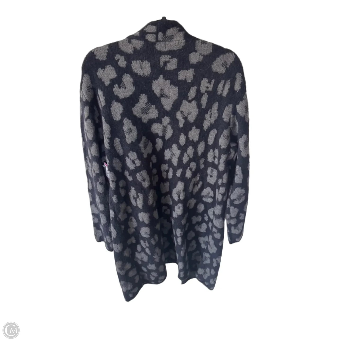 Sweater Cardigan By Nine West In Black & Grey, Size: Xxl