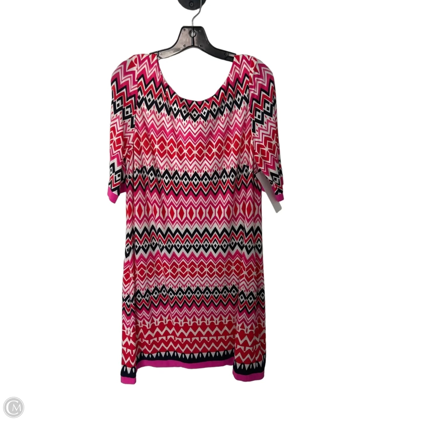 Dress Work By Eliza J In Pink & Red, Size: Xl