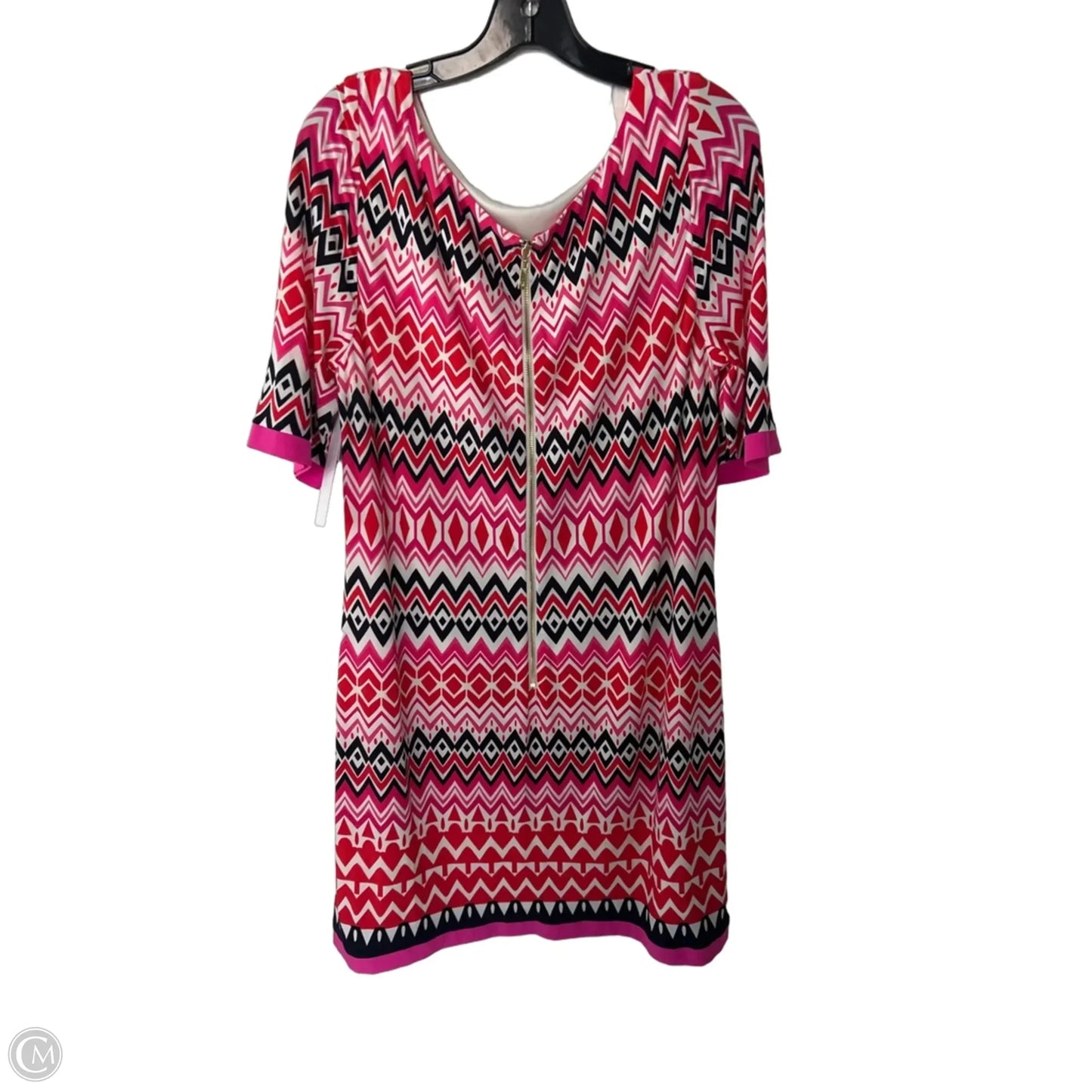 Dress Work By Eliza J In Pink & Red, Size: Xl