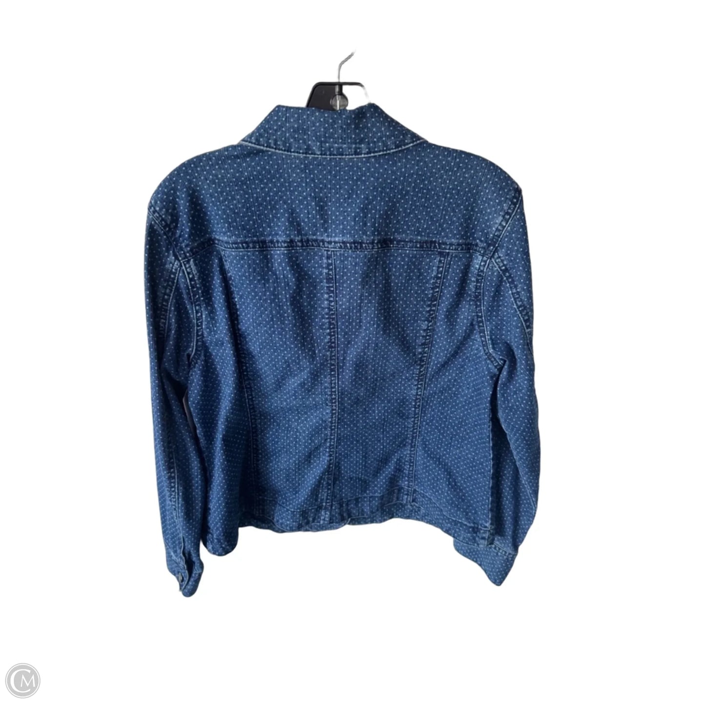 Jacket Denim By Charter Club In Blue Denim, Size: L