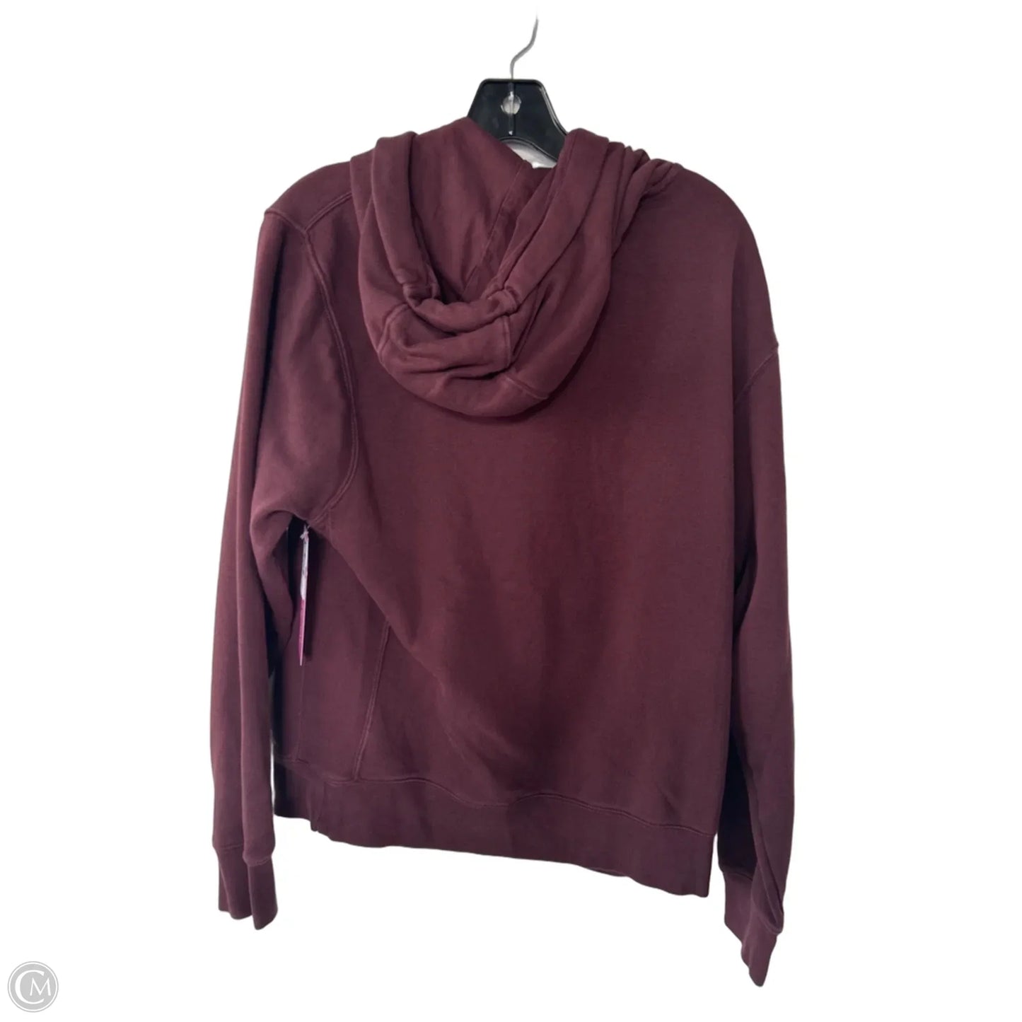 Athletic Sweatshirt Hoodie By Nike In Brown, Size: M